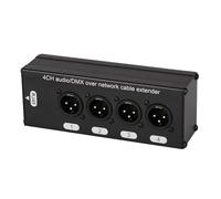 Fenroq Câble XLR Multi-Réseaux 4 Canaux pour Scène, Son et Lumière, Studio D'Enregistrement, Connecteurs Mâle et