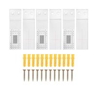 Fenroq Enregistrement de Surveillance des Fissures, Outil de Mesure des Fissures 3 Pièces, Jauge de Largeur de Fissure, Étrier de Comparaison de Fissures D'Angle en Acrylique Transparent, Installation