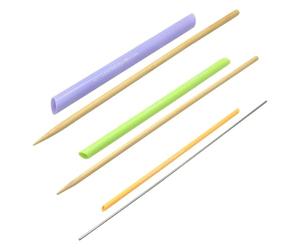 Fenroq Ensemble de 3 PC Outils de Tournage de Tissu pour la Couture DIY, pour la Fabrication de Ceintures, de Poupées en Tissu, de, de Nœuds Papillon. Outils de Couture en Métal et Plastique.