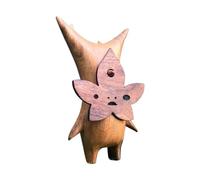 Fenroq Korogu Famille Bois Grain Artisanat Décoration Nouvelle Expression Drôle Résine Matériau Sculpture Décor à -C