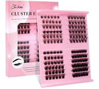 Fenshine Extensions de cils individuels doux à tige large et à faire soi-même, courbure C/D, longueur 9 à 15 mm pour usage personnel à la maison (mélange de 9 à 14 mm, 4 styles mélangés)