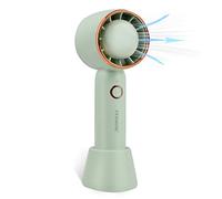 Fenshine Mini ventilateur de bureau portable avec 3 vitesses, rechargeable par USB, ventilateur de climatisation, faible bruit pour la maison, le bureau, l'intérieur, l'extérieur, les vacances, les