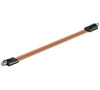 Goobay 67246 Câble Passe Fenêtre SAT, Extrêmement Plat, 0.3mm Diamètre de la Gaine du Câble, 0.5m Câble Longueur