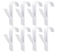 Fentar 8 pièces Crochet Radiateur, Crochet radiateur sèche serviette, Crochet pour Radiateurs plastique Blanc, Patères Radiateur de Salle de Bain