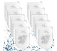 Fentar Lot de 10 Cartouches Filtrantes Charbon pour Tetra EasyCrystal Filter Pack C600, Cartouche de Filtration pour Aquarium avec Charbon Actif & Zéolite, Mousse Filtrante pour Tetra EasyCrystal