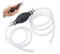 Fentar Pompe Siphon Pompe Manuelle Carburant avec PVC Tube Pompe a Gasoil Manuelle Améliorée Pompe à Siphonner pour Réservoir à Poissons pour Carburant Essence Diesel (10MM)