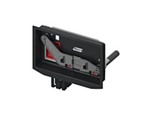 fente d'insertion TECE 9240952 noir, installation à l'avant, pour tablettes de nettoyage