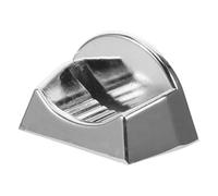 Fente Métallique Semi-circulaire pour Pièces de Monnaie, Remplacement | Composant Argenté pour Maintenance Commerciale, Installation Facile, Usage sur Équipements à Boissons et Arcades