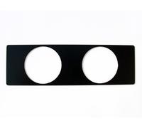 Fente Radio Support Universel pour Instrument de Enhalter Porte-Afficheur Support pour 2 Instruments Supplémentaires VDO Turbo Din Bandeau Radio Cadre Revêtement MP3 DAB