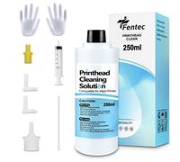 FENTEC Kit de Nettoyage Buses Imprimante 250 ML Nettoyant Imprimante | Nettoyage Tete Printer Compatible pour Epson, HP, Canon Solvant Encre Printer Nettoyant Buse