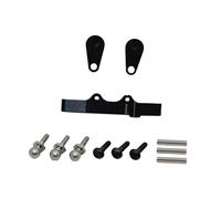 Fenteer 1 Ensemble Pièces Direction Voiture Télécommandée Métal Renforcé Compatibilité Wltoys 244016 Protection Efficace Adapté Réparation Modélisme Assemblag, Noir Argent