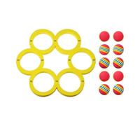 Fenteer 10 Pièces Balles de Lancer Piscine Jeu Piscine Anneau Flottant Mousse Jouet Lancer Balle EVA Léger Adapté Enfants Adultes Fête Été Animation Piscine, 10 Balles