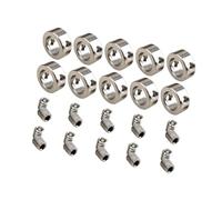 Fenteer 10 Pièces D'embouts de Limitation de Position, Outil pour Tige Linéaire, Collier D'arbre En Acier Inoxydable, Installation Facile, Convient Po, 6 Mm