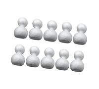Fenteer 10 Pièces Modèles Bonhomme de Neige Figurines Mousse Boules Créatives Artisanat Décor Noël Matériau Polyvalent Adapté Aux Ateliers Créatifs Décoration, 14cm
