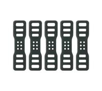 Fenteer 10 Pièces Sangles en Silicone Bandes de Fixation pour Vélo Attaches de Lumière Support de Phare et Lanières en Caoutchouc Extensible Adapté pour Guid, 5 Pièces