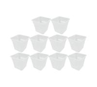 Fenteer 10 Pièces Support pour Plante D'Aquarium Panier de Plantation Pot de Fleurs Bac de Culture et Jardinière Murale en PP Robuste Adapté pour L'Aquarioph, 15 Cm X 14.4 Cm