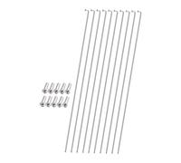 Fenteer 10 Rayons de vélo en Acier Inoxydable de 2 mm avec Capuchons pour Sports de Plein air, 27.5 Cm X 2 Mm