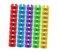 Fenteer 100 Pièces D'anneaux pour Identifier Les Volailles, Clips pour Pattes de Poulet, M