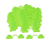 Fenteer 100 Pièces Serre Clips Bâche Film Support Fixation Réutilisable PE Antidérapant Léger Prise Sûre Convient à La Culture de Potagers Extérieurs, 6 mm