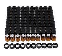 Fenteer 100pcs Flacons d'huiles essentielles Bouteilles Vides Porte-pilules Tablettes - 1 ml