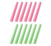 Fenteer 12 Pièces Manchon Protection Trampoline Enfant Tubes Mousse Accessoires Remplacement Doublure Convient à L'Intérieur Extérieur Jeu Familial, Rose et Vert