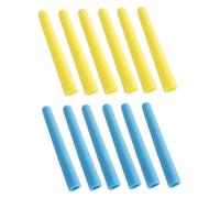 Fenteer 12 Pièces Manchon Protection Trampoline Enfant Tubes Mousse Accessoires Remplacement Doublure Convient à L'Intérieur Extérieur Jeu Familial, Bleu et Jaune
