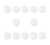 Fenteer 12 Pots à Fleurs en PP Résistant pour Plantes D'Intérieur et D'Extérieur Design Simple avec Bonne Drainage Adaptés pour Balcon Jardin Bureau et Décor, Blanc