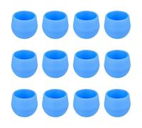 Fenteer 12 Pots à Fleurs en PP Résistant pour Plantes D'Intérieur et D'Extérieur Design Simple avec Bonne Drainage Adaptés pour Balcon Jardin Bureau et Décor, Bleu