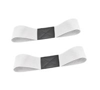 Fenteer 2 Pièces Bande de Correction du Swing Golf Bande de 'Entraînement Fixateur Accessoires Alignement pour Golf Pratique Double Couture Convient, Blanc