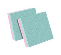 Fenteer 2 Pièces Barbell Coussin Pad Crash Drop Pads Poids Haltérophilie Tapis D'Amortissement Silencieux Antichoc Matériau EVA Adapté pour Entraînement Maiso, Vert Rose 50x50x4cm