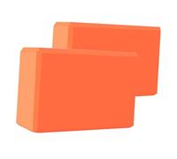 Fenteer 2 Pièces Blocs de Cubes d'exercice Matériel de Soutien Accessoires D'Équilibre Légers pour La Force Adapté pour Gym à Domicile et Sports D'Intéri, Orange
