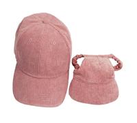 Fenteer 2 Pièces Chapeaux Assortis Ensemble Familial Casquette pour Animal Visière de Protection et Bonnet D'Été En Tissu Respirant et Doux Adapté pour Les C, L
