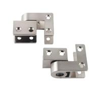 Fenteer 2 Pièces Charnières de Toilette Publique Charnières de Cloison Accessoires de Quincaillerie Ferrures de Porte En Alliage D'Aluminium Adapté pour Les, pour 18mm