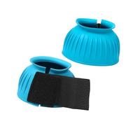 Fenteer 2 Pièces Cloches Cheval Cloches de Sabot Protège-Sabot Équipement Équestre en Caoutchouc Résistant Fermeture Auto-agrippante Protection Sabot Convient, L 8.6x8.6x9.9cm