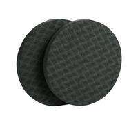 Fenteer 2 Pièces de Coussins Ronds pour Genoux, Coudes, Poignets et Mains, Noir