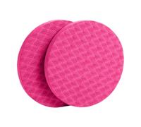Fenteer 2 Pièces de Coussins Ronds pour Genoux, Coudes, Poignets et Mains, Rouge