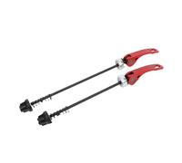 Fenteer 2 Pièces Déblocage Rapide Vélo Tige Axe Métal Ensemble Facile à Installer Compatible Cycliste Sportif Adapté Promenade Entraînement Usage Familial, Rouge