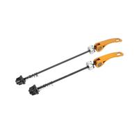 Fenteer 2 Pièces Déblocage Rapide Vélo Tige Axe Métal Ensemble Facile à Installer Compatible Cycliste Sportif Adapté Promenade Entraînement Usage Familial, Or