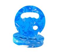 Fenteer 2 Pièces Disques d'exercice Aquatique Disques de Flottaison Piscine Planche de Nage Compacte en EVA Support Main Flotteurs Adaptés Adultes Enfants Dé, Blue Blanc
