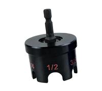 Fenteer 2 Pièces Embout Douille Perceuse Outil Extracteur Écrou Adaptateur Clé Boulon Tige Hexagonale Léger En Alliage D'Aluminium Convient pour Mécanique Bri, Noir