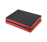 Fenteer 2 Pièces Inserts En Mousse pour Boîte à Outils, Coussinets D'emballage EPE pour Miniatures, M