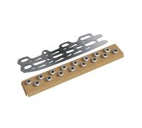 Fenteer 2 Pièces Lames de Patin à Glace pour Kit Patins à roulettes Accessoires Solides avec 16 Embouts en Alliage Montage Facile Adapté Aux SP, L