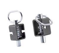 Fenteer 2 Pièces Loquet à Ressort Verrou de Portail Pêne de Sécurité Goupille de Remorque Boulon de Verrouillage En Acier Robuste à Souder Approprié pour Remo, 2 Pièces