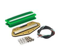 Fenteer 2 Pièces Micro Guitare Humbucker Double Kit Accessoire Fonction Antibruit En Pp Laiton pour Musicien Scène Enregistrement Concert Rép, Vert