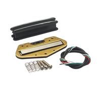 Fenteer 2 Pièces Micro Guitare Humbucker Double Kit Accessoire Fonction Antibruit En Pp Laiton pour Musicien Scène Enregistrement Concert Rép, Noir
