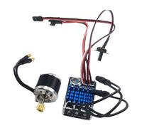 Fenteer 2 Pièces Moteur Brushless RC et Contrôleur Électronique Kit de Performance Pièces Détachées Conception En Métal Convient pour Modèles Réd, Style B