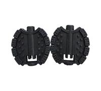 Fenteer 2 Pièces Pédales Vélo Enfant Pédales Tricycle Enfant Pédale Antidérapante Remplacement Pédale Bicyclette Matériau PP Résistant Convient pour Enfants A, Noir