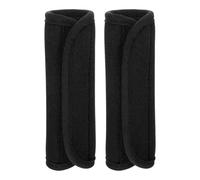 Fenteer 2 Pièces Poignées de Barre de Traction Antidérapantes Coussins de Protection pour Barres de Musculation Manchons de Prise pour Haltères Couvre Poignée, Noir