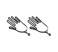 Fenteer 2 Pièces Porte-Gants de Golf Étireur et Cadre de Support Séchoir de Maintenance Robuste pour Conserver La Forme Originale Adapté Aux Gants Gauches et, Noir