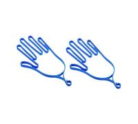 Fenteer 2 Pièces Porte-Gants de Golf Étireur et Cadre de Support Séchoir de Maintenance Robuste pour Conserver La Forme Originale Adapté Aux Gants Gauches et, Bleu